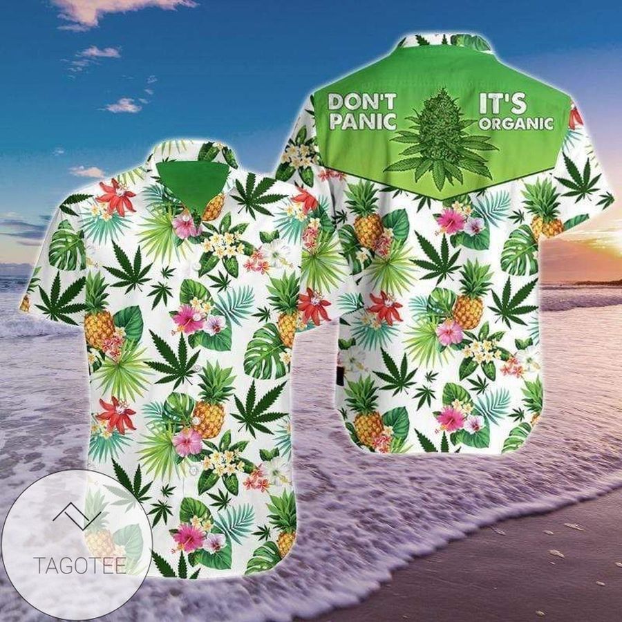 Order Weed Is Organic Tropical Summer Hawaiian Aloha Shirts