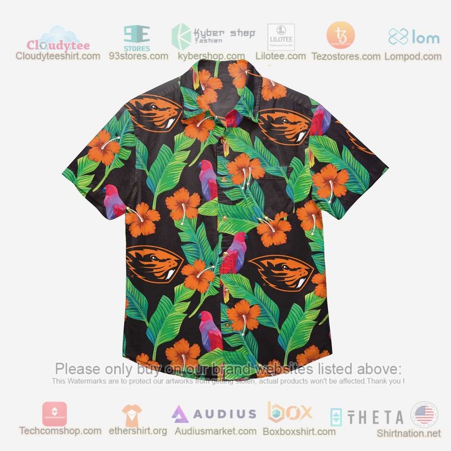 Oregon State Beavers Floral Button Up Hawaiian Shirt – LIMITED EDITION