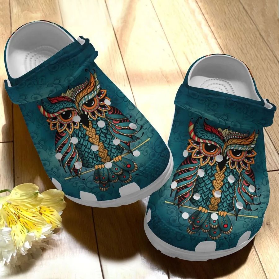 Owl Personalize Clog Custom Crocs Fashionstyle Comfortable For Women Men Kid Print 3D Native Owl