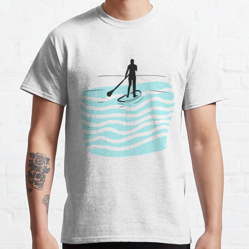 Paddle surf minimalist sea design    Classic T-Shirt