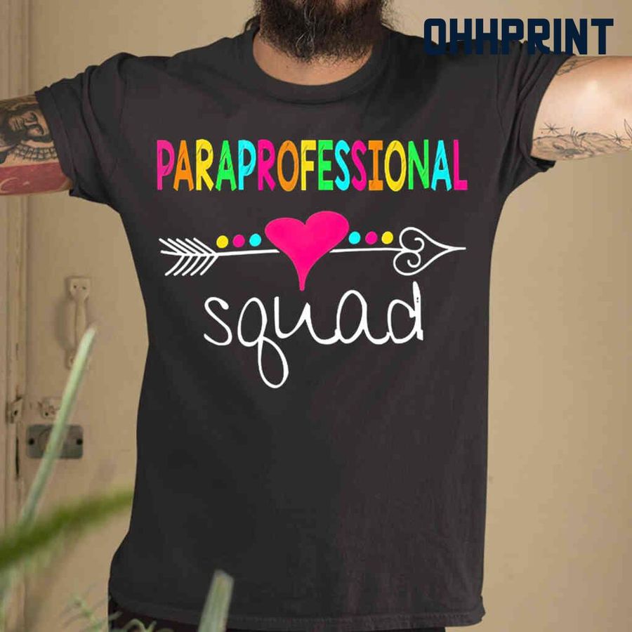 Paraprofessional Squad Tshirts Black