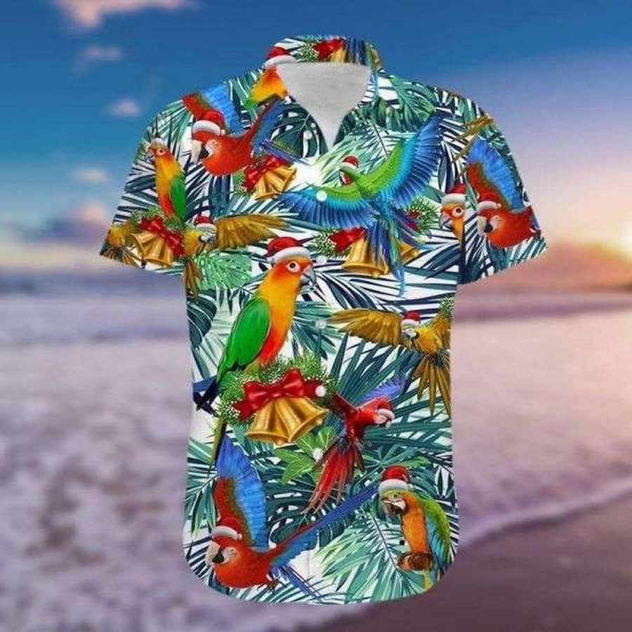 Parrot Christmas So Cute Unisex Hawaiian Aloha Shirt