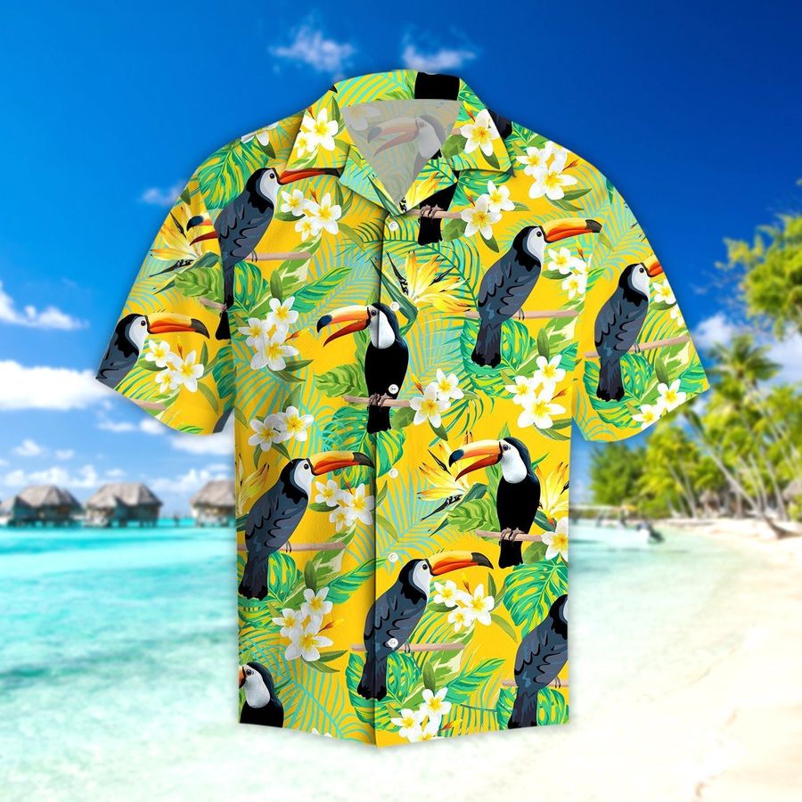 Parrots Hibiscus Tropical Hawaiian Shirt Pre12497, Hawaiian shirt, beach shorts, One-Piece Swimsuit, Polo shirt, Personalized shirt, funny shirts