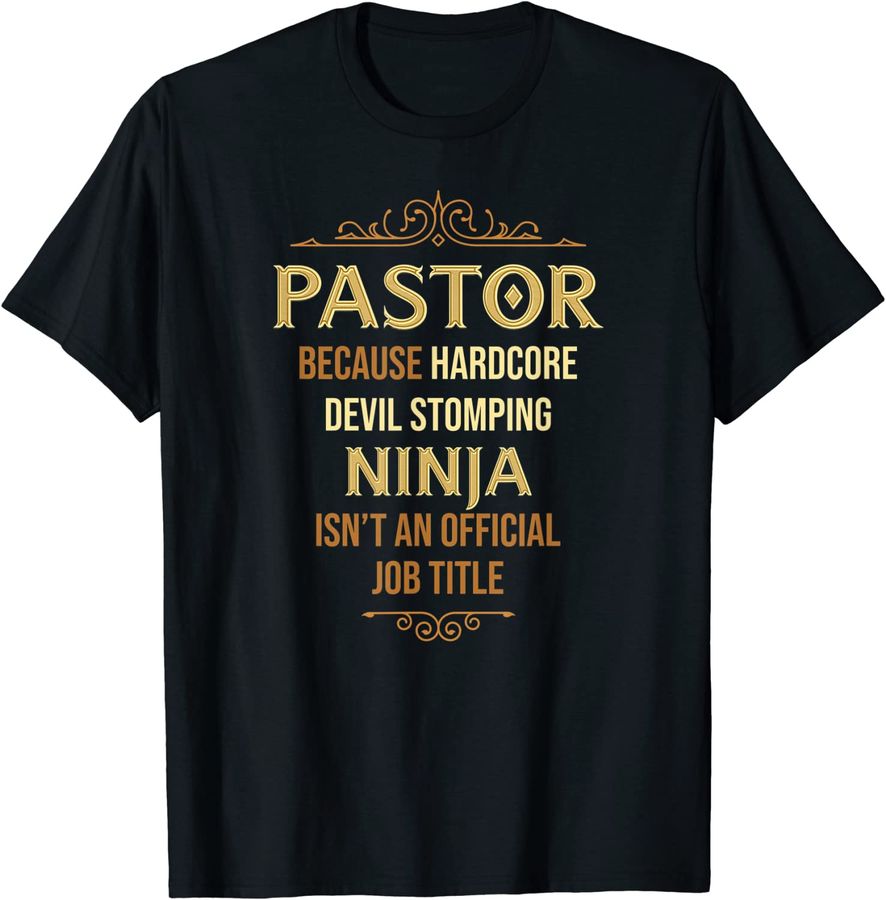 Pastor Hardcore Devil Stomping Ninja Funny Pastor