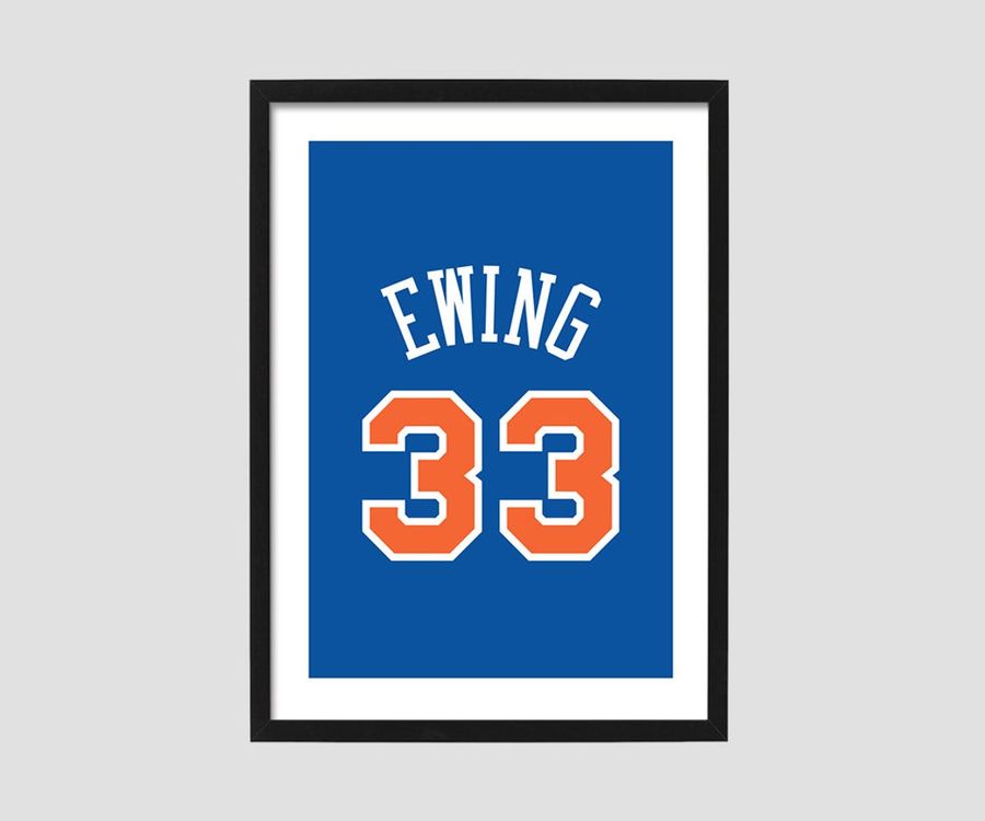Patrick Ewing 33 New York Knicks Poster