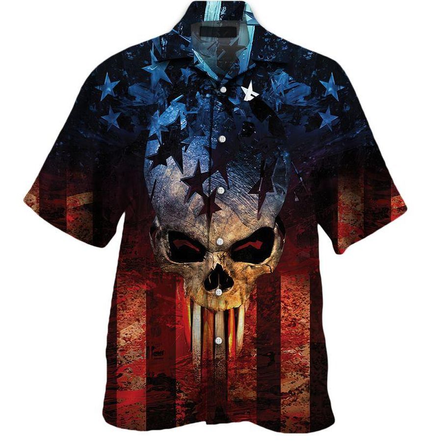 Patriot Skull Hawaiian Shirt Pre11150, Hawaiian shirt, beach shorts, One-Piece Swimsuit, Polo shirt, Personalized shirt, funny shirts, gift shirts
