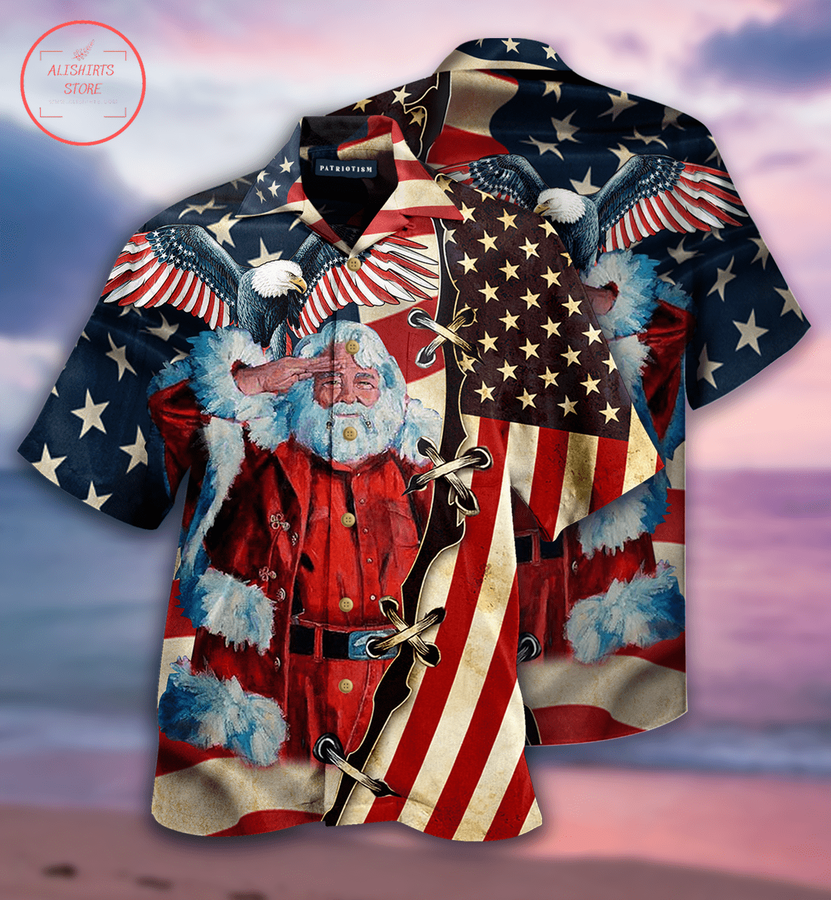 Patriotism America Christmas Hawaiian Shirt.png