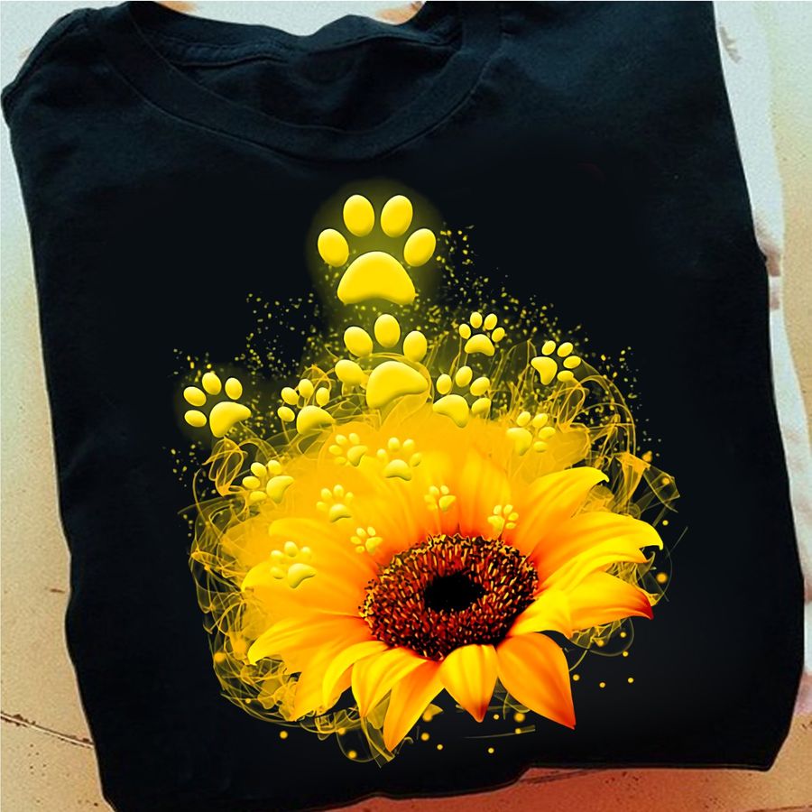 Paw Dog Sunflower Shirt