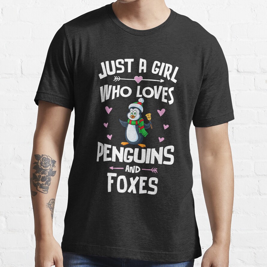 Penguins And Foxes  Gift Girls Women 3317 Essential T-Shirt