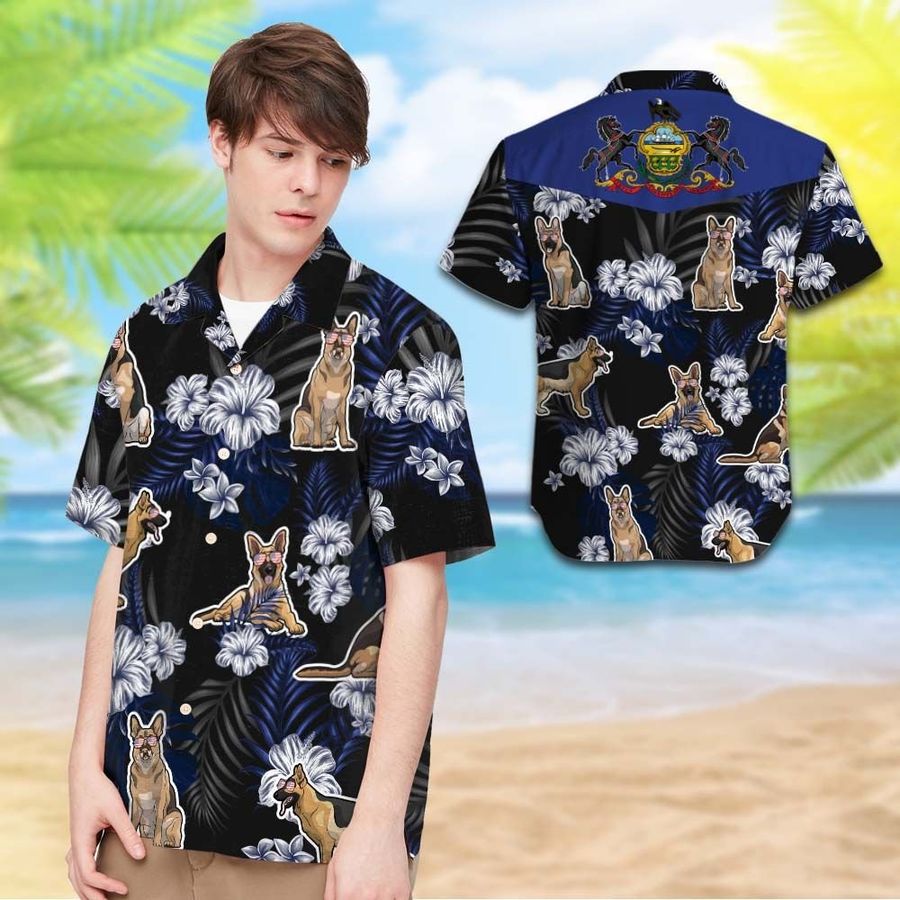 Pennsylvania German Shepherd Hawaiian Shirt 0141 T2ptht0039