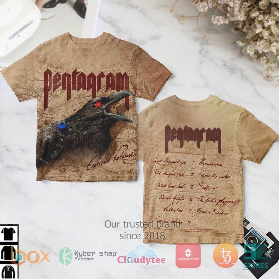 Pentagram Band Curious Volume Album 3D T-Shirt – LIMITED EDITION