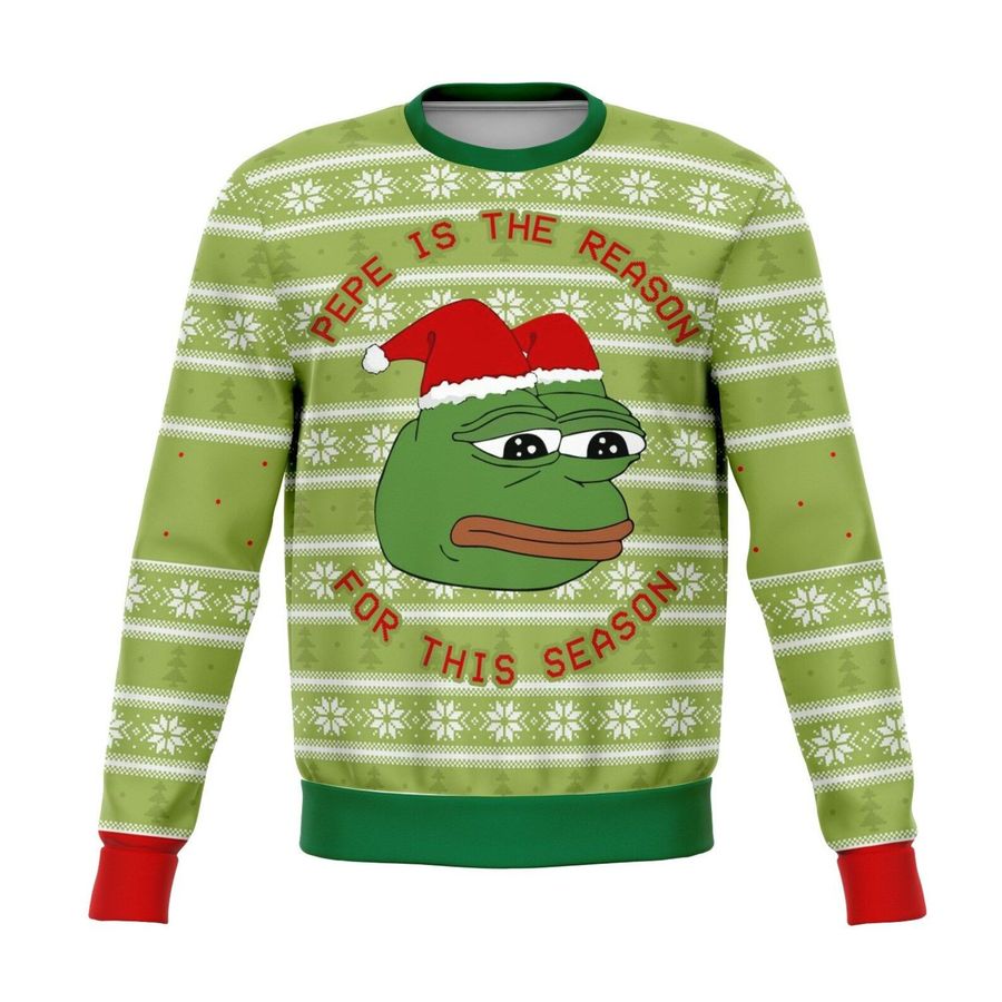 Pepe The Frog Dank Ugly Christmas Sweater All Over Print
