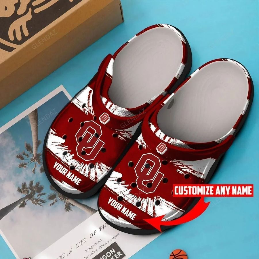 Personalized Custom Name Oklahoma Sooners Crocband Crocs Shoes  Hothot-th220920