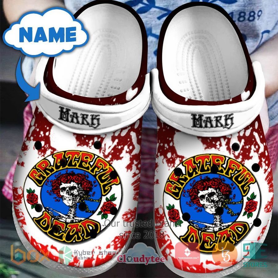 Personalized Grateful Dead Band logo Crocband Clog – LIMITED EDITION