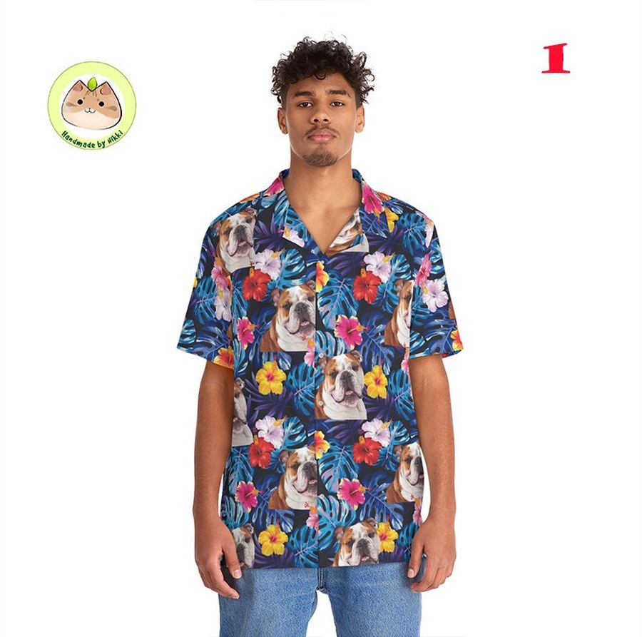 Personalized Hawaiian Shirt,Personalized Dog and cat Face Shirt Custom Shirt with Face Pet Face Shirt