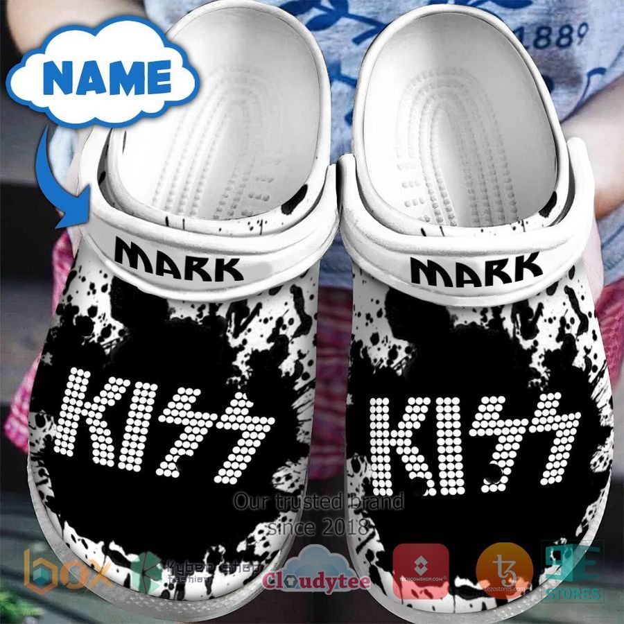 Personalized Kiss Band black Crocband Clog – LIMITED EDITION