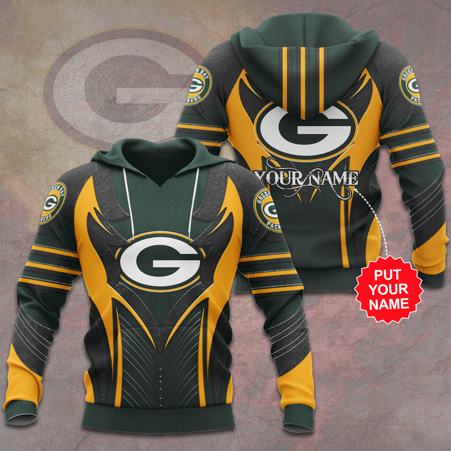 Personalized Name NFL Green Bay Packers Full Printed Hoodie.png