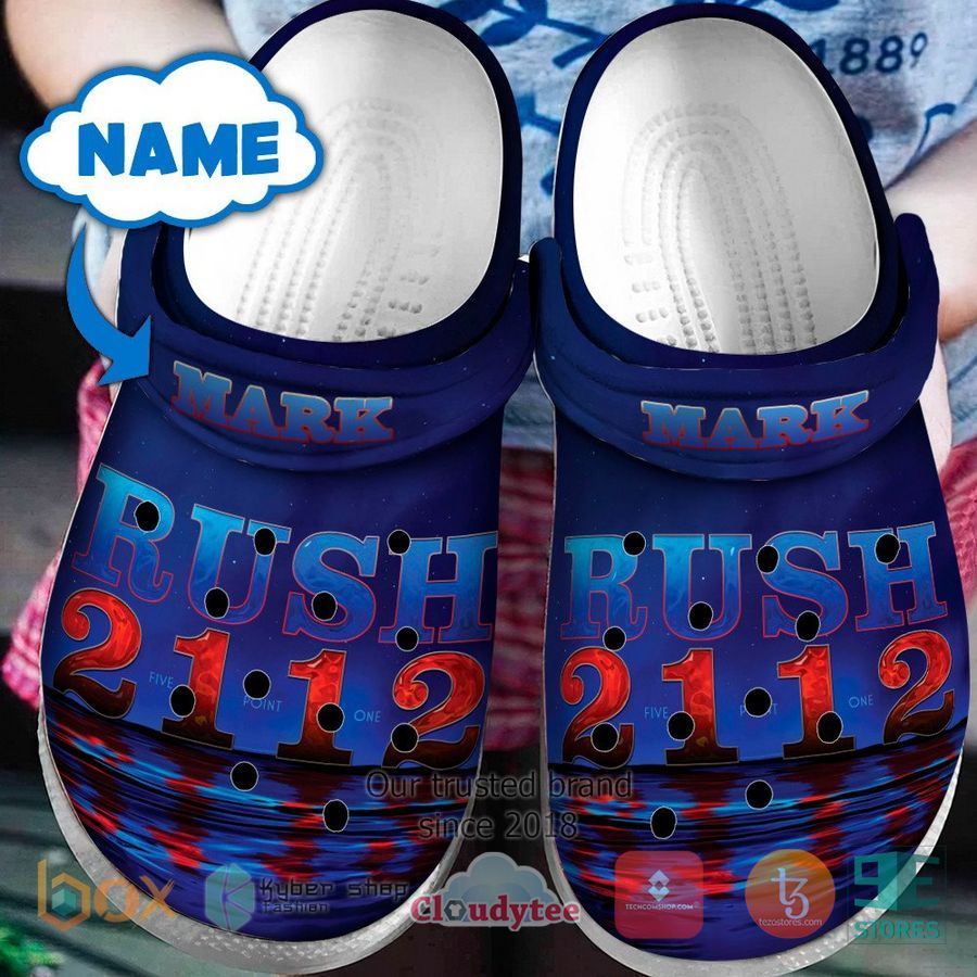 Personalized Rush Band 2112 blue Album Crocband Clog – LIMITED EDITION