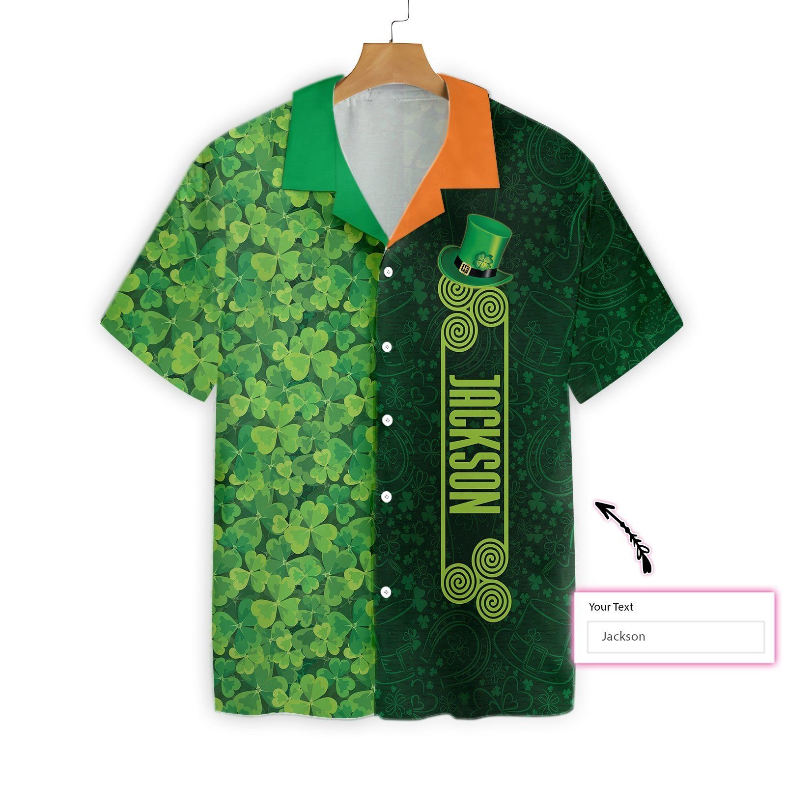 Personalized Shamrock Happy Saint Patrick’s Day Irish Ireland Ez20 1401 Custom Hawaiian Shirt Big And Tall Hawaiian Shirts