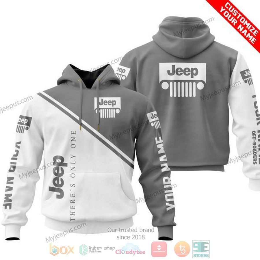 Personalized There's Only One Jeep Grey White Custom 3D Shirt, Hoodie – LIMITED EDITION