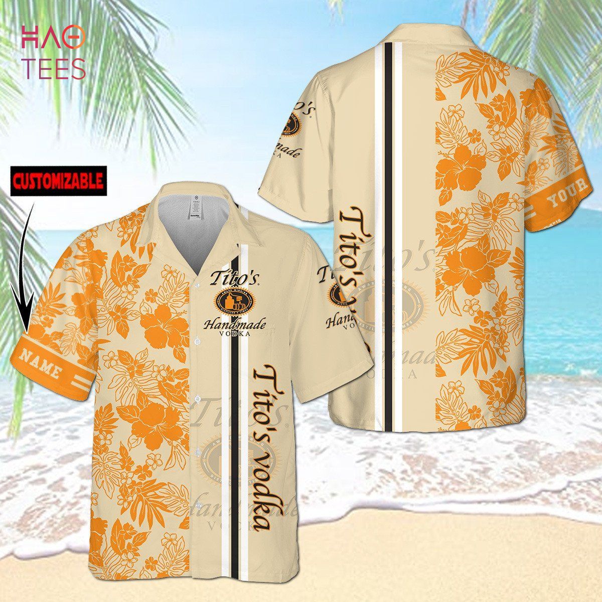 Personalized Tito's Handmade Vodka All Over Print 3D Hawaiian Shirt