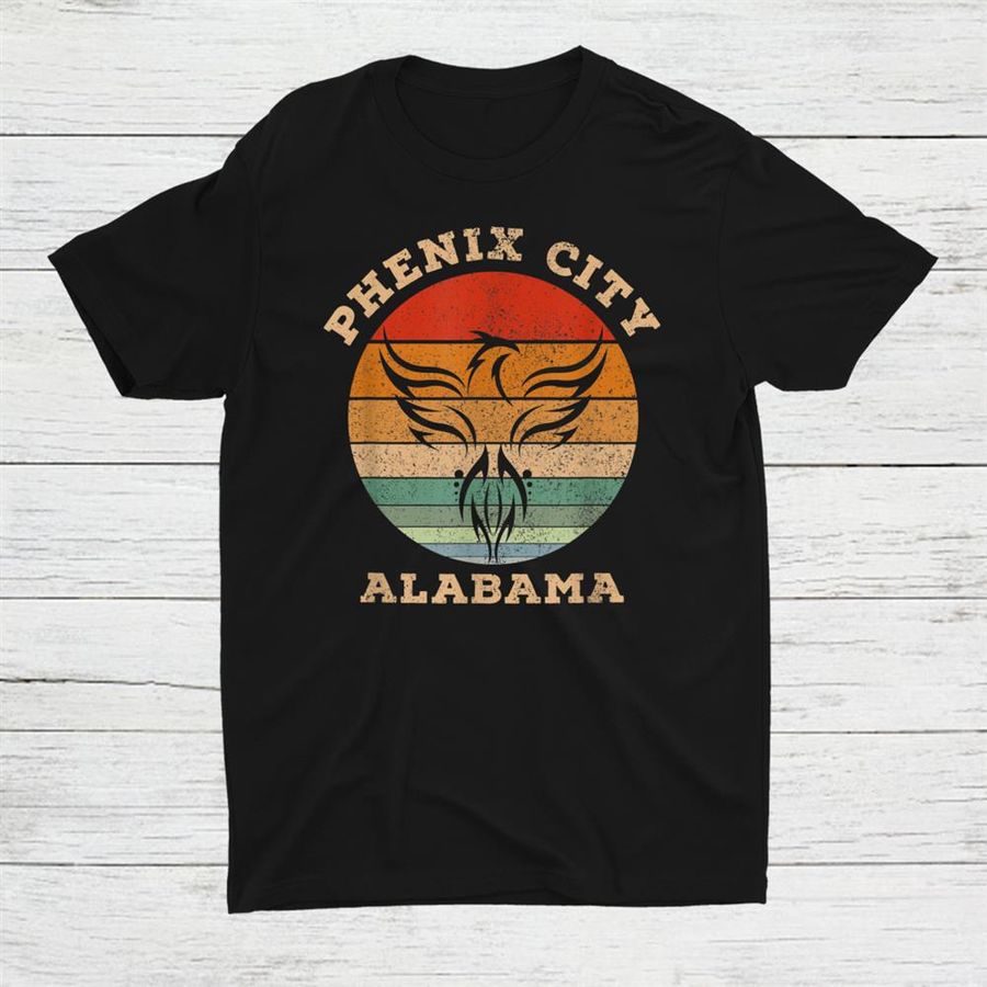 Phenix City Alabama Vintage Distressed Sunset Shirt