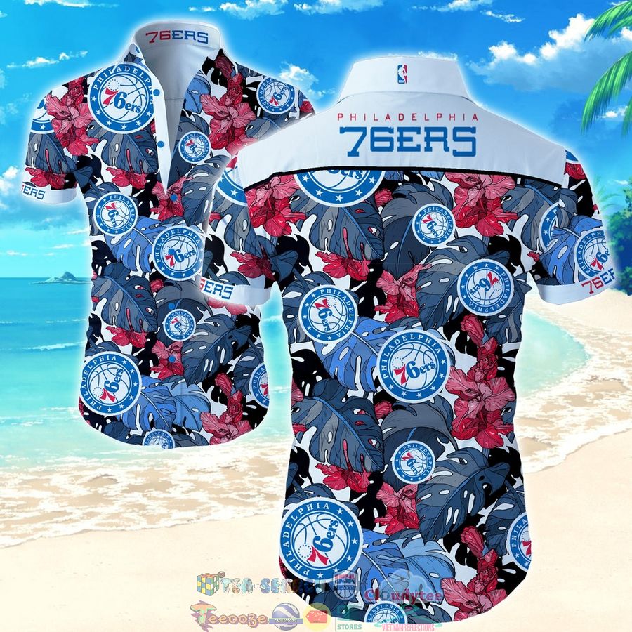 Philadelphia 76ers NBA Hibiscus Tropical Hawaiian Shirt – Saleoff