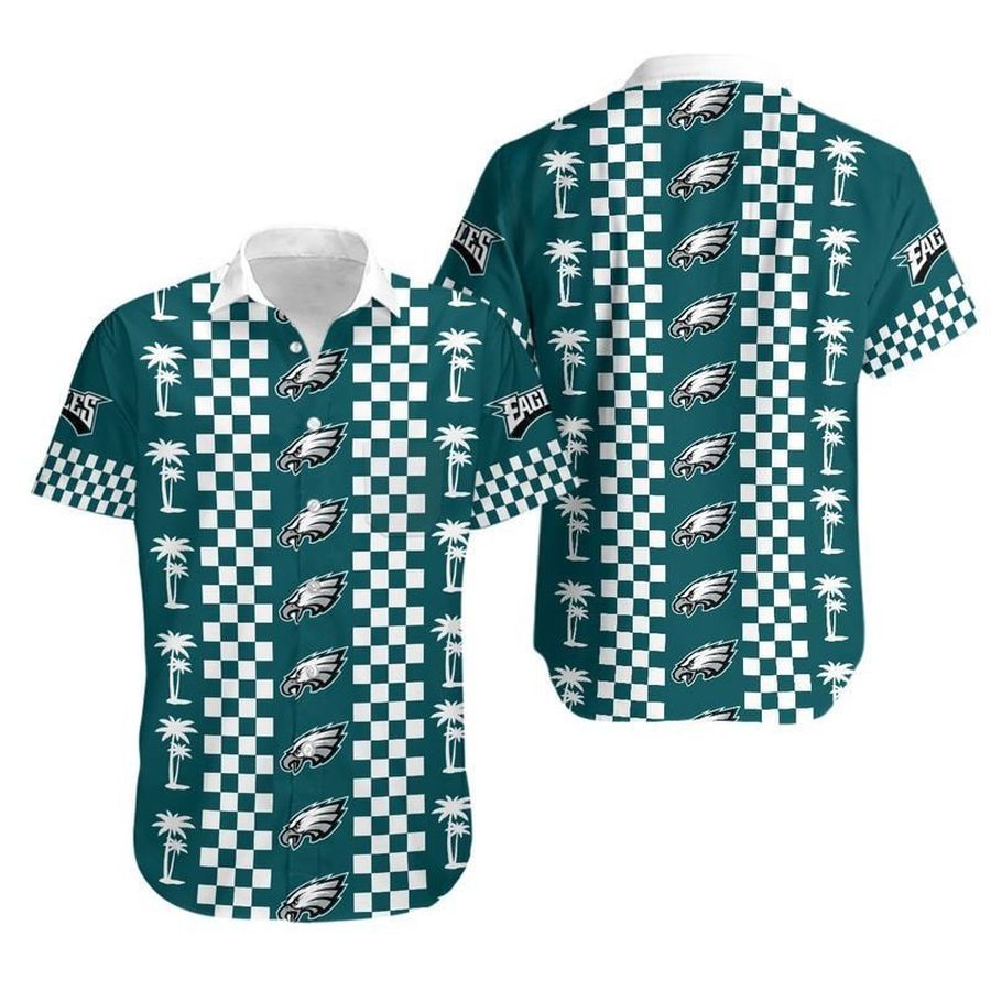 Philadelphia Eagles Coconut Trees Hawaii Shirt And Shorts Summer Colle