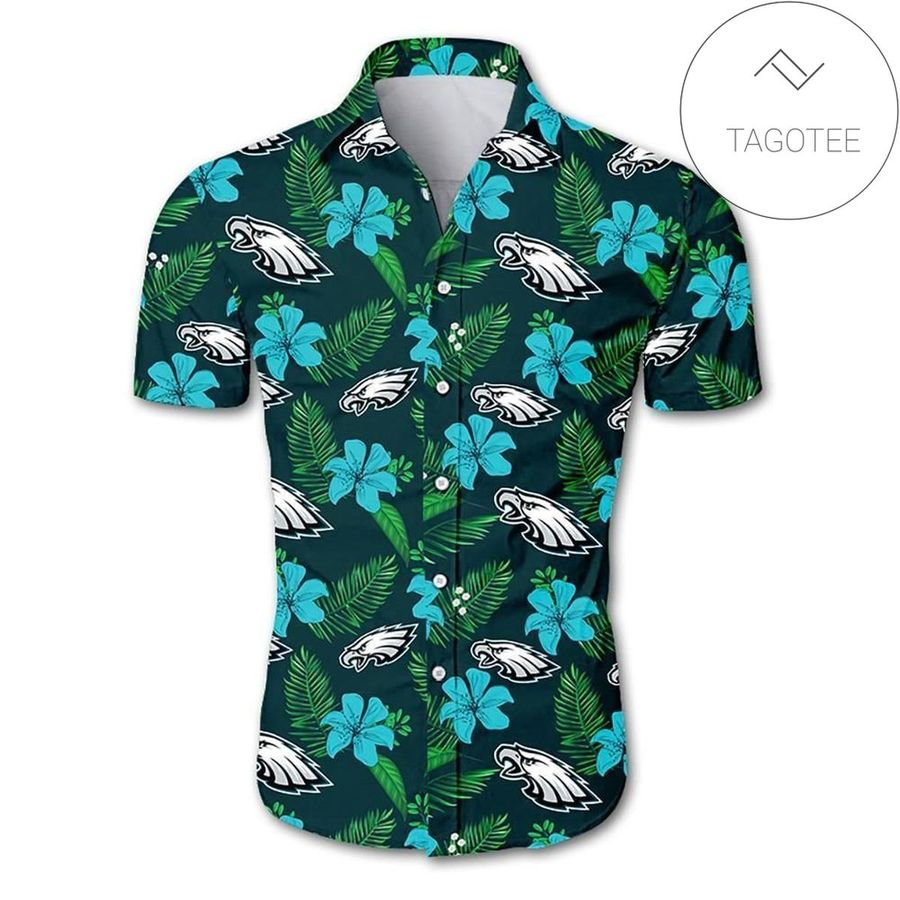 Philadelphia Eagles Tropical Flower Authentic Hawaiian Shirt 2022