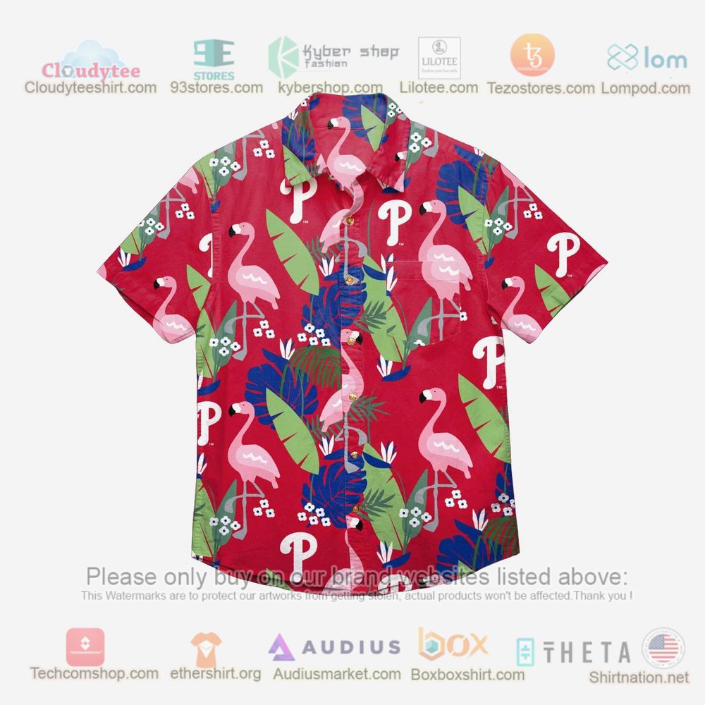 Philadelphia Phillies Floral Button Up Hawaiian Shirt – LIMITED EDITION
