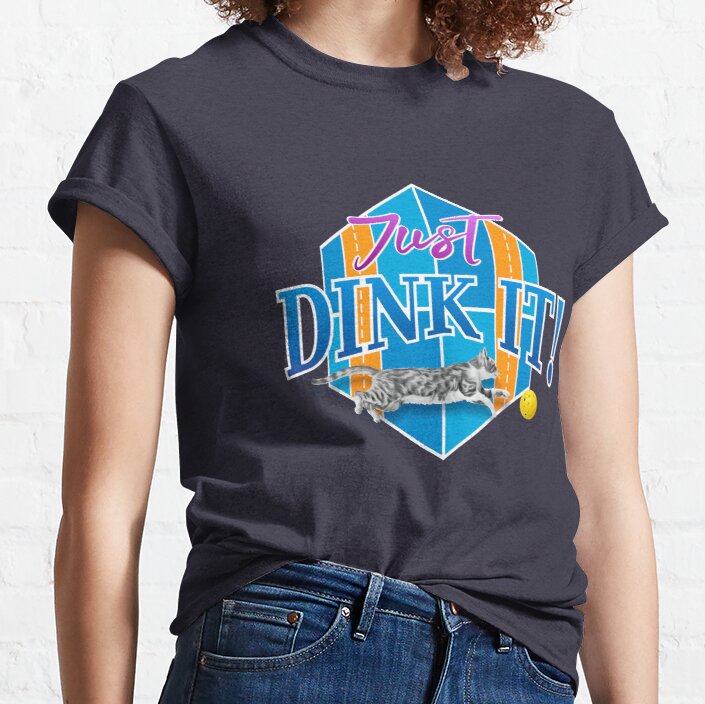 Pickleball Just Dink It! White Classic T-Shirt