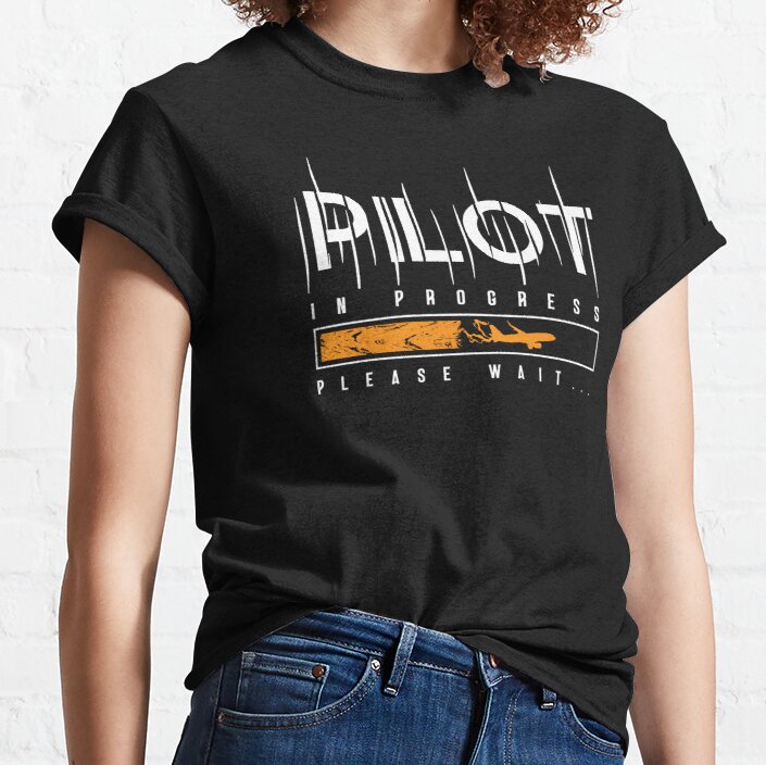 Pilot Flight Captain Glider Flying Design Classic T-Shirt
