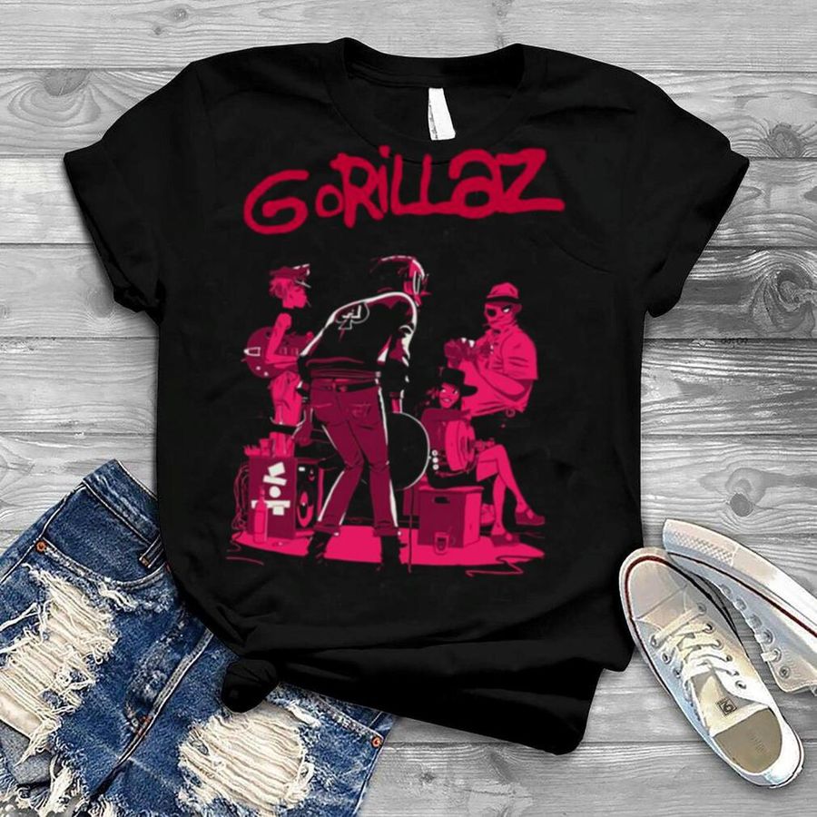 Pink Art Gorillaz Are An English Virtual Band shirt