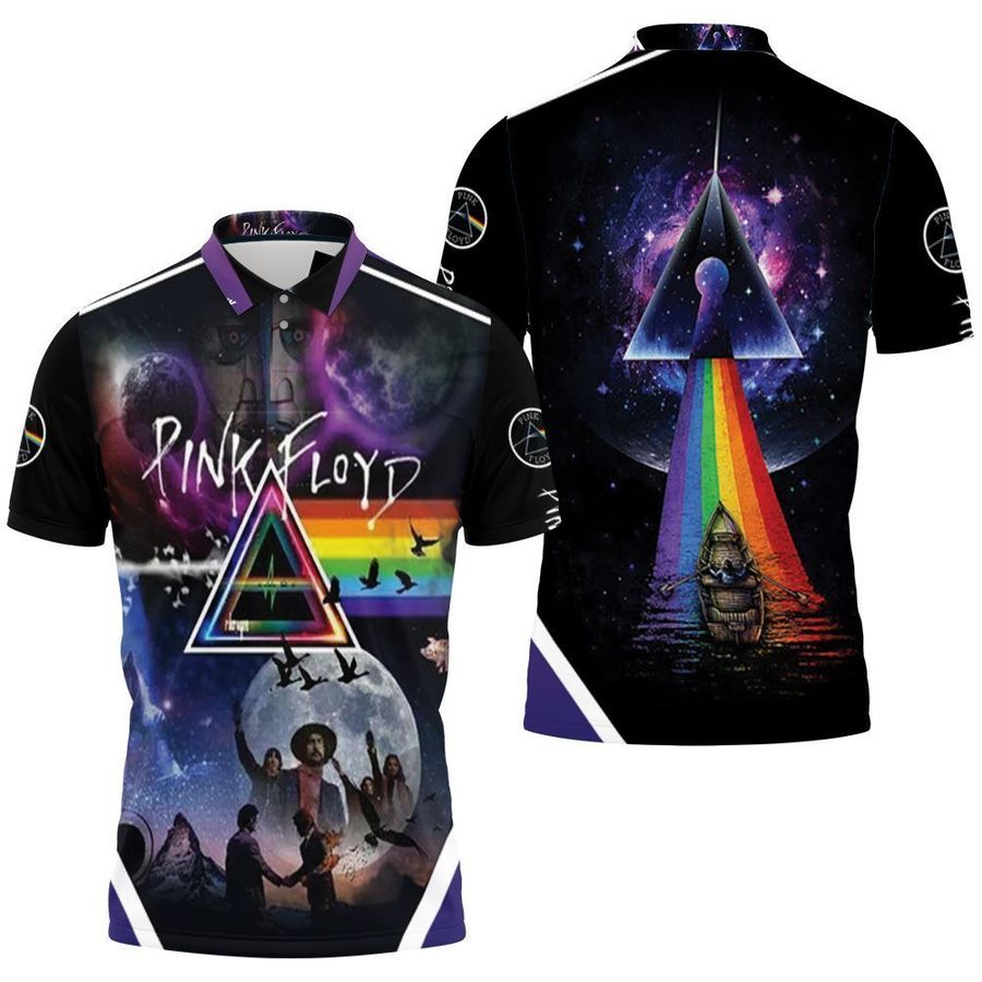 Pink Floyd Albums Mashup Dark Side Of The Moon 3d Polo Shirt Jersey All Over Print Shirt 3d T-shirt