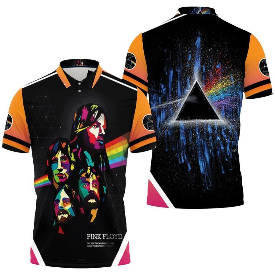 Pink Floyd Rainbow Popart 3d Polo Shirt Jersey All Over Print Shirt 3d T-shirt