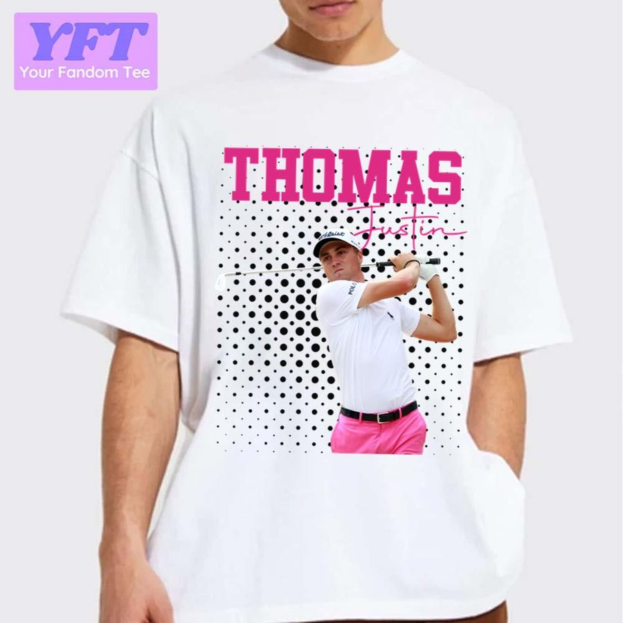Pink Justin Thomas Artwork Golf Unisex T-Shirt