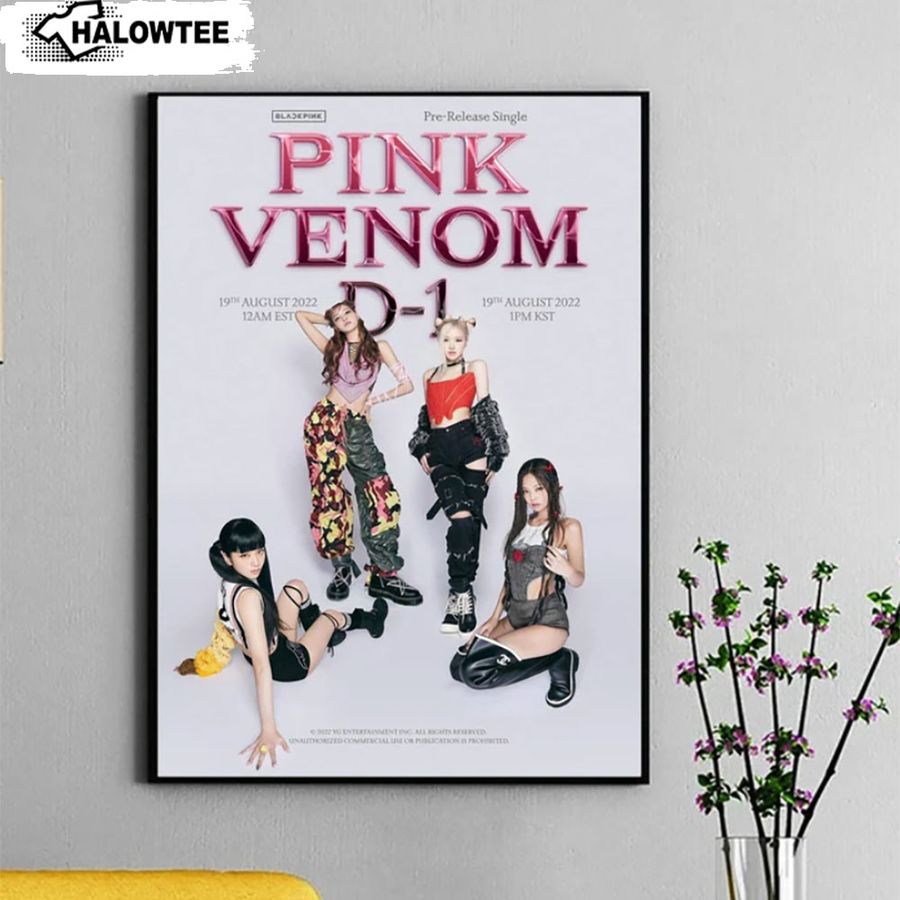 Pink Venom Poster, Born Pink New Album Poster, Black Pink Poster Wall Art