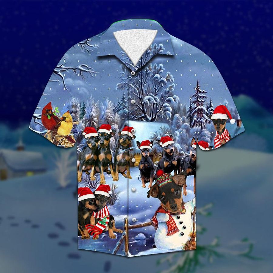 Pinscher Christmas Hawaiian Shirt Pre12550, Hawaiian shirt, beach shorts, One-Piece Swimsuit, Polo shirt, Personalized shirt, funny shirts