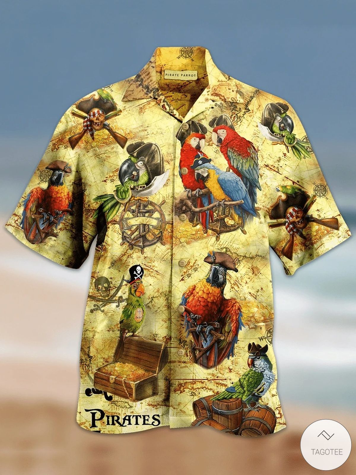 Pirate Parrot Hawaiian Shirt