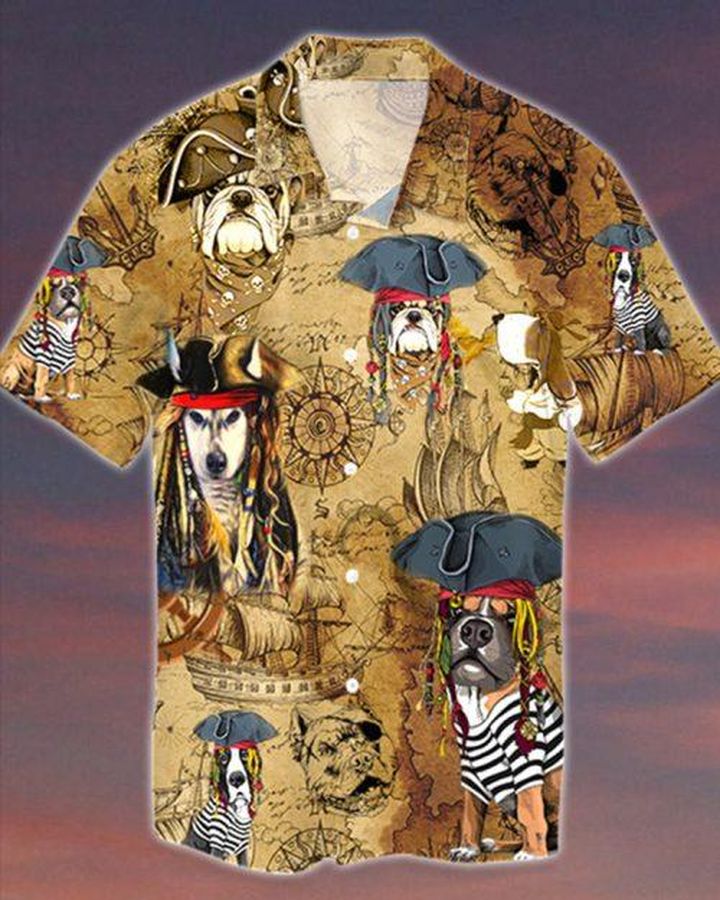 Pirates Dog Hawaiian Shirt Pre10664, Hawaiian shirt, beach shorts, One-Piece Swimsuit, Polo shirt, Personalized shirt, funny shirts, gift shirts