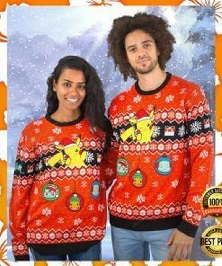 Pokemon Merry Christmas Ugly Christmas Sweater All Over Print Sweatshirt