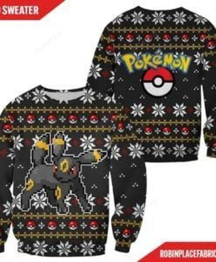 Pokemon Umbreon Ugly Christmas Sweater All Over Print Sweatshirt Ugly