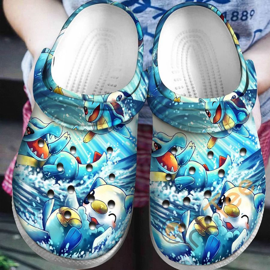Pokemon Water Sku25 Crocs Clog Shoes