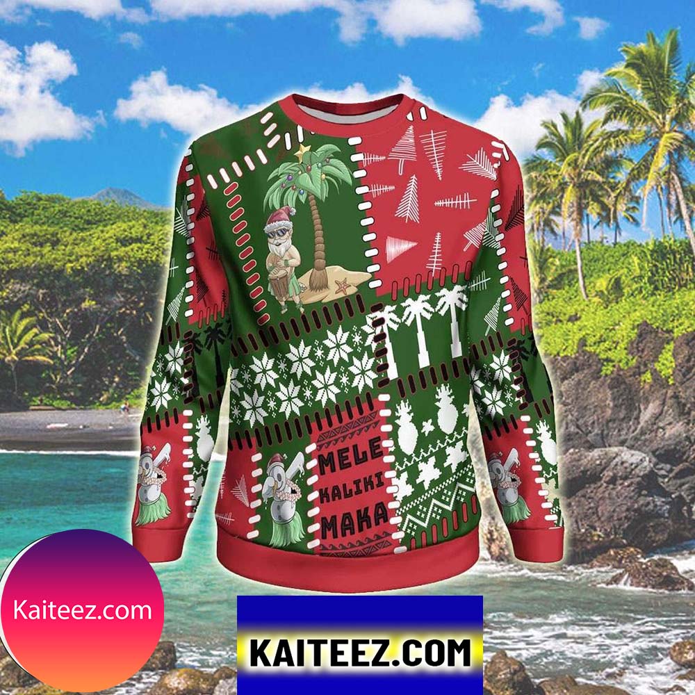 Polynesian Hawaii 3d All Over Print Christmas Ugly Sweater