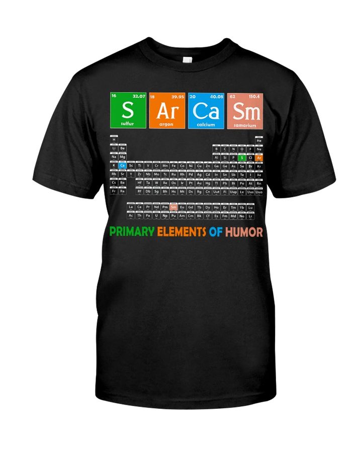Primary Elements Of Humor T-shirt Size S To 5XL