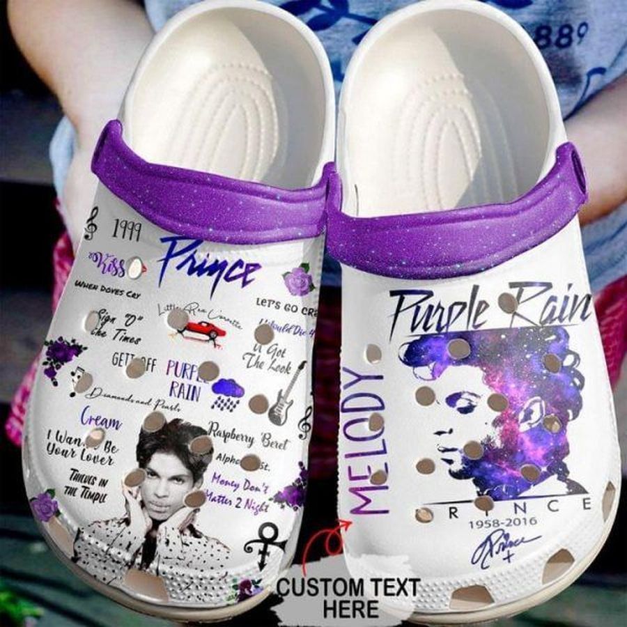 Prince Purple Crocs Clog Shoes