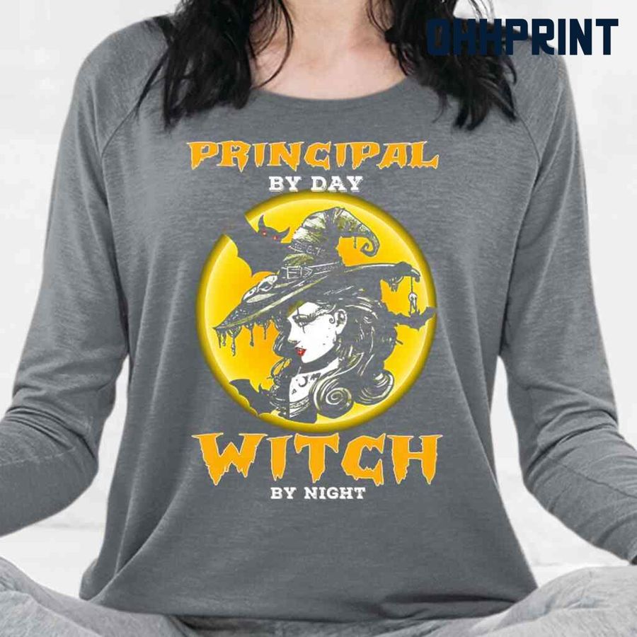 Principal By Day Witch By Night Tshirts Black