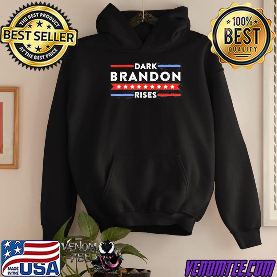 Pro Biden dark brandon rises dark brandon is rising usa flag shirt
