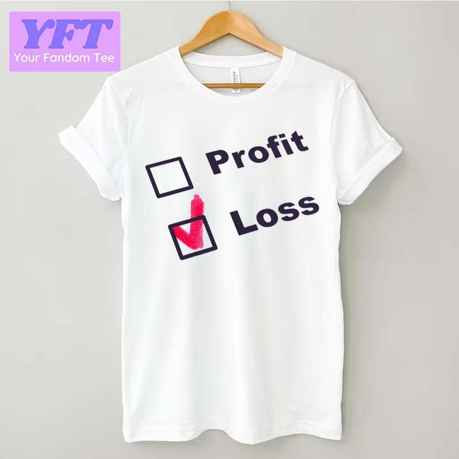 Profit And Loss Bitcoin Crash Design Unisex T-Shirt