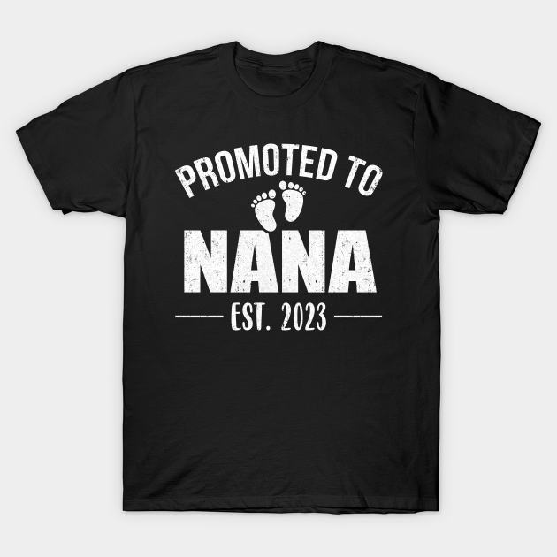 Promoted To Nana Est 2023 Nana Baby Announcement T-shirt, Hoodie, SweatShirt, Long Sleeve